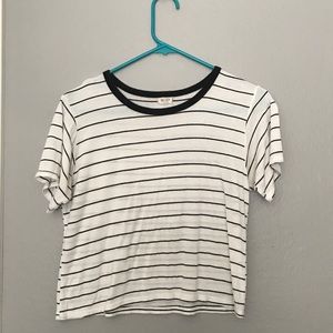 Brandy Melville black and white tee